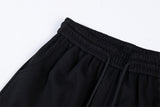 Sanskrit Letter Printed Gothic Wide Leg Sweatpants