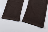 Trendy Casual Wide Leg Drawstring Sports Jogger