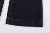 Trendy Simple Straight Leg Denim Jeans