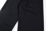 Sanskrit Letter Printed Gothic Wide Leg Sweatpants