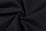 Sanskrit Letter Printed Gothic Wide Leg Sweatpants