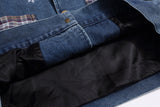 Embroidered Punk Style Cartoon Denim Jacket