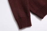 Y2K Contrast Color Stitching V Neck Racing Sweater
