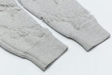 Fashionable Jacquard Crewneck Knitted Sweater