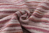 Cozy Striped Ripped Tassel V-Neck Cardigan