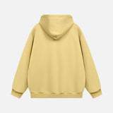 Stylish American Vibe Loose Zip-Up Hooded Sweatshirt