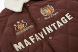 Embroidered American Badge Baseball Jacket
