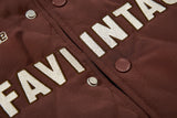 Embroidered American Badge Baseball Jacket