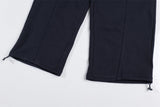 Fashionable Lace Matching Loose Casual Pants