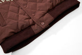 Embroidered American Badge Baseball Jacket