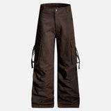 Bold Print Workwear Pleated Paratroopers Cargo Pants