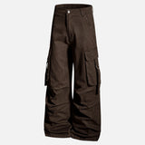 Bold Print Workwear Pleated Paratroopers Cargo Pants