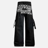 Bold Print Workwear Pleated Paratroopers Cargo Pants