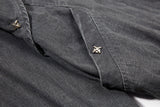 Y2K Large Pocket Heavy Metal Washed Denim Jacket