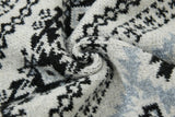 Vertical Collar Jacquard Pattern Cardigan