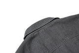 Y2K Large Pocket Heavy Metal Washed Denim Jacket