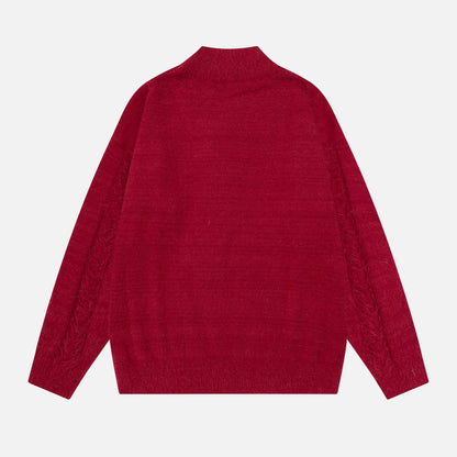 Y2K Stylish Loose Tassel V-Neck Sweater