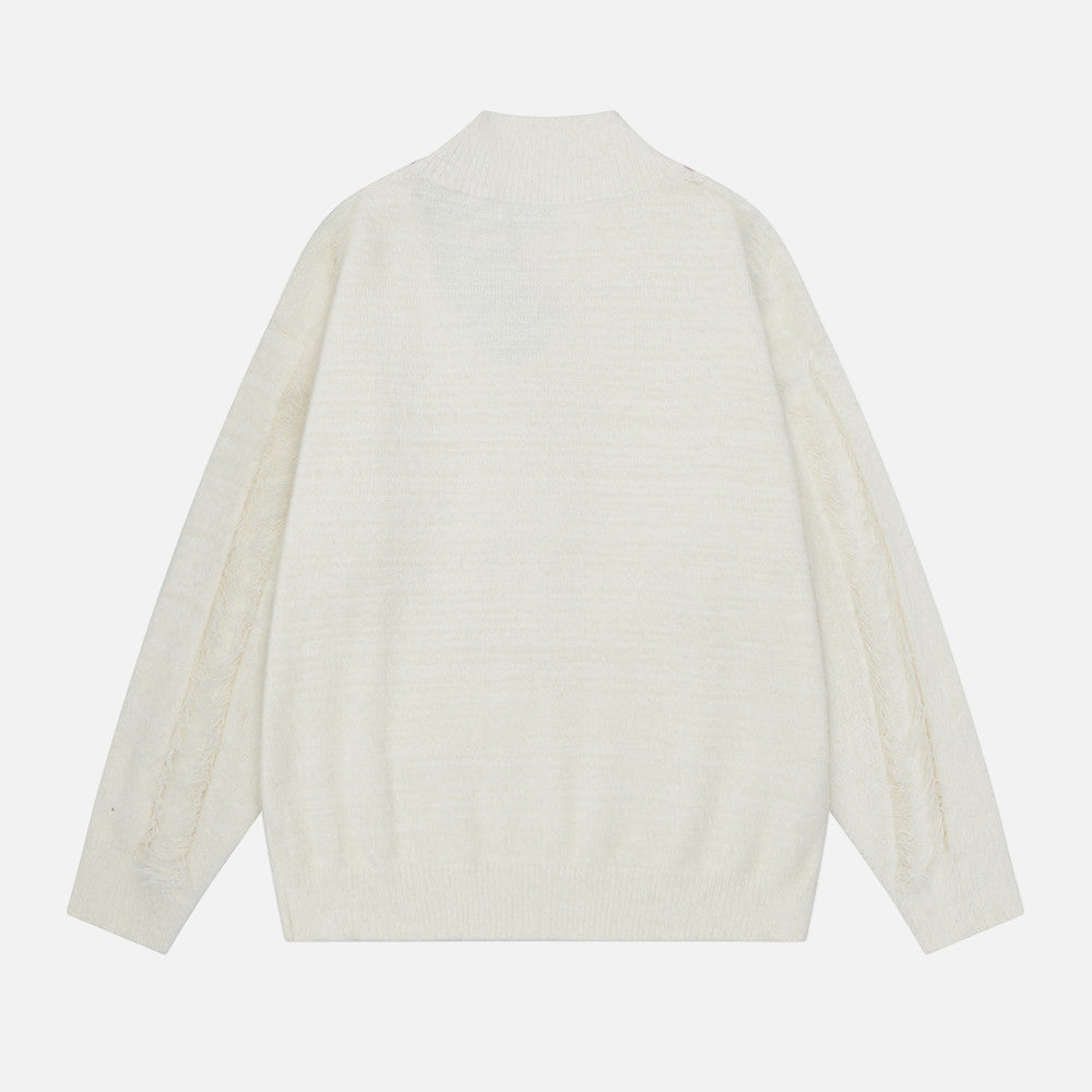 Y2K Stylish Loose Tassel V-Neck Sweater