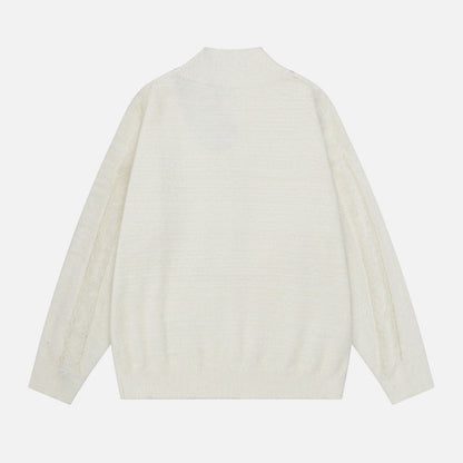 Y2K Stylish Loose Tassel V-Neck Sweater