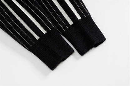 Cozy Knitted High Collar Zipper Cardigan