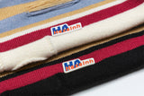 Winter Stylish Contrast Stripe Crewneck Sweater