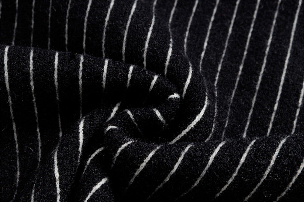 Cozy Knitted High Collar Zipper Cardigan