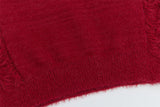 Y2K Stylish Loose Tassel V-Neck Sweater