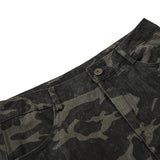 Classic Camouflage WorkWear Wide Leg Cargo Pants