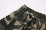 Camouflage Machete Drawstring Wide Leg Jogger