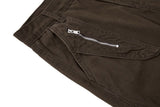 High Street Zipper Pocket Wide Leg Pants