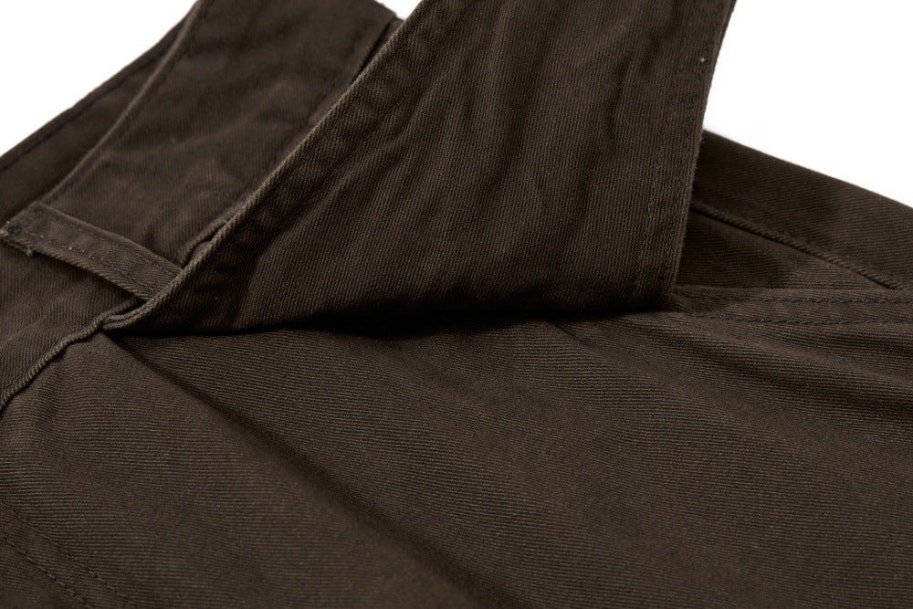High Street Zipper Pocket Wide Leg Pants
