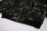 Stylish Camouflage Baseball Collar Padded Jacket