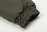 American Wool Collar Faux Furr Hooded Padded Jacket