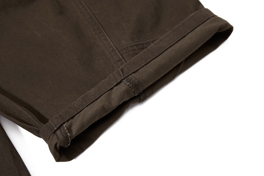 High Street Zipper Pocket Wide Leg Pants