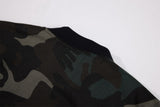 Stylish Camouflage Baseball Collar Padded Jacket