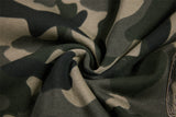 Camouflage Machete Drawstring Wide Leg Jogger