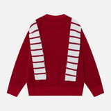Fashionable European With Shawl Scarf Sweater