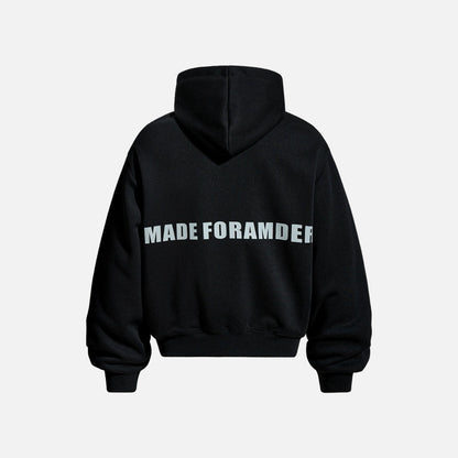 Spring Retro American Stripe Printed Hoodie