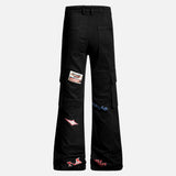 Trendy Niche Loose Flared Cargo Jeans