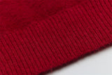 Fashionable European With Shawl Scarf Sweater