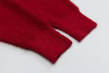 Fashionable European With Shawl Scarf Sweater