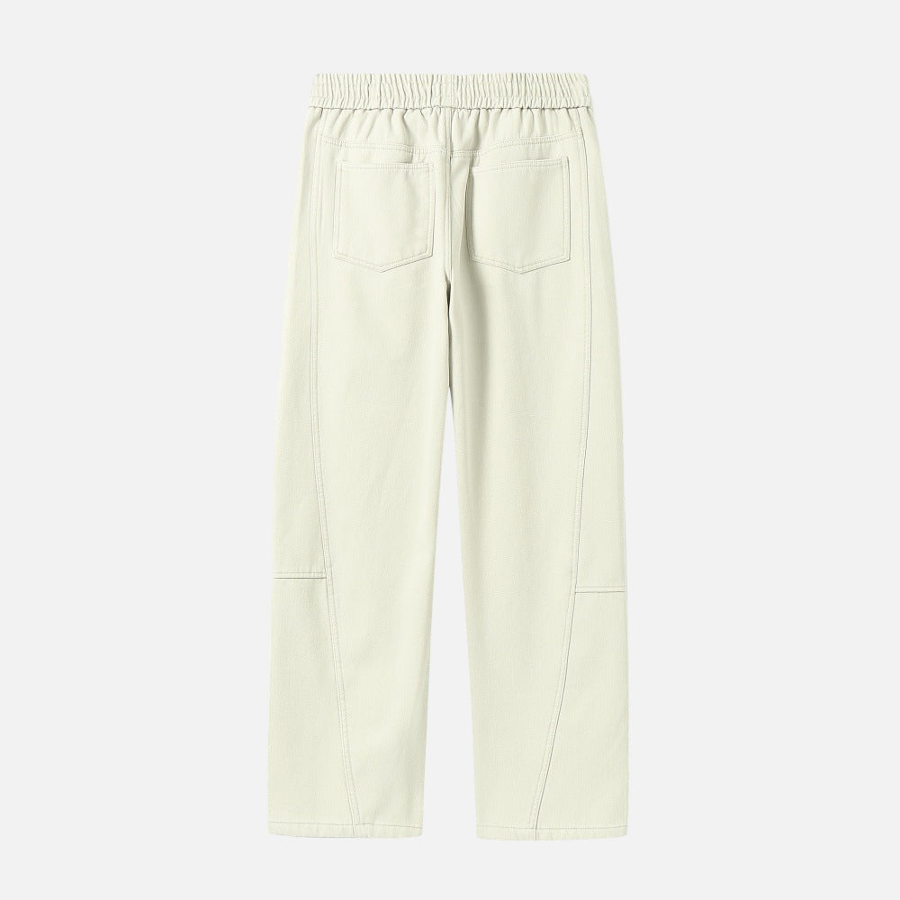 Functional Style Fleece Lined Straight Leg Pants