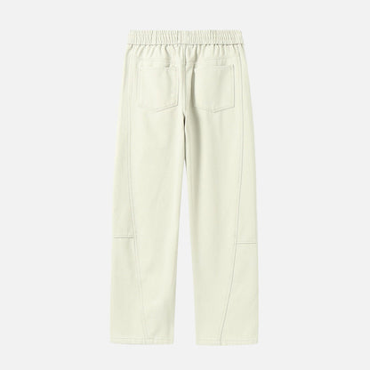 Functional Style Fleece Lined Straight Leg Pants