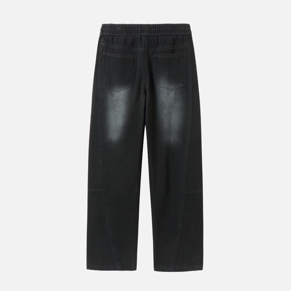 Functional Style Fleece Lined Straight Leg Pants