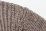 Plush Loose Half Button Round Neck Sweater