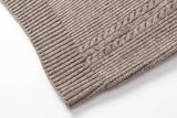 Plush Loose Half Button Round Neck Sweater