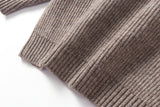 Plush Loose Half Button Round Neck Sweater