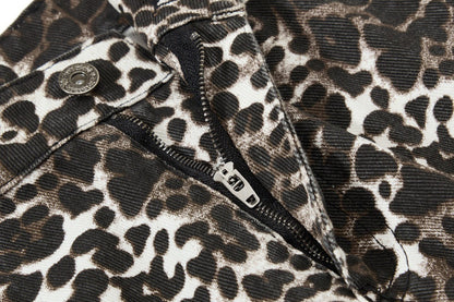 Heavy Industry Leopard Print Wide Leg Pants