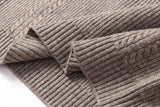 Plush Loose Half Button Round Neck Sweater