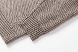 Plush Loose Half Button Round Neck Sweater